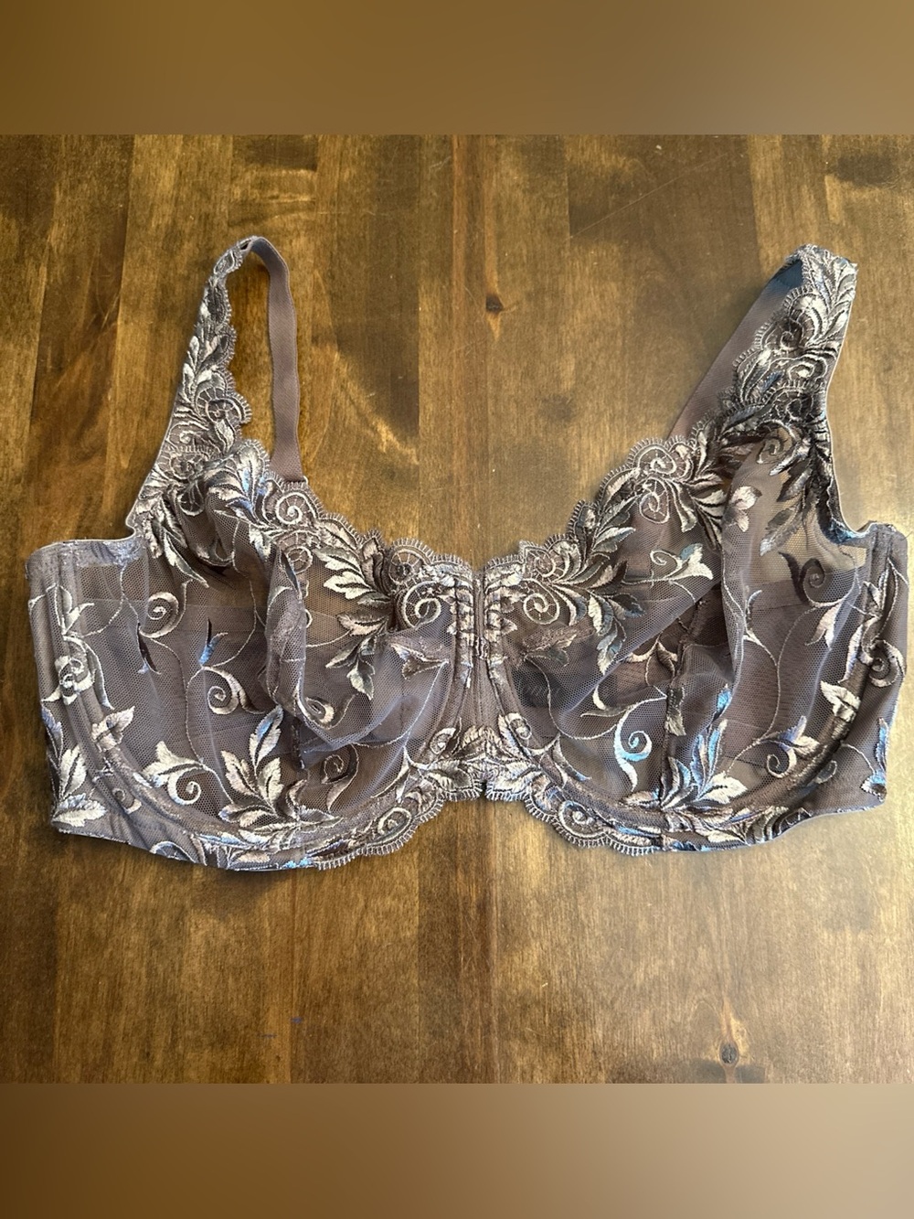 Soma 40D Bra Sexy Lace Sheer Underwire Victorian‎ Lingerie Intimates